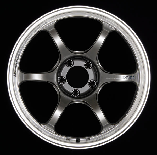 Advan Roue RG-D2 18x9.5 +45 5x114.3 - noir Racing Hyper usiné