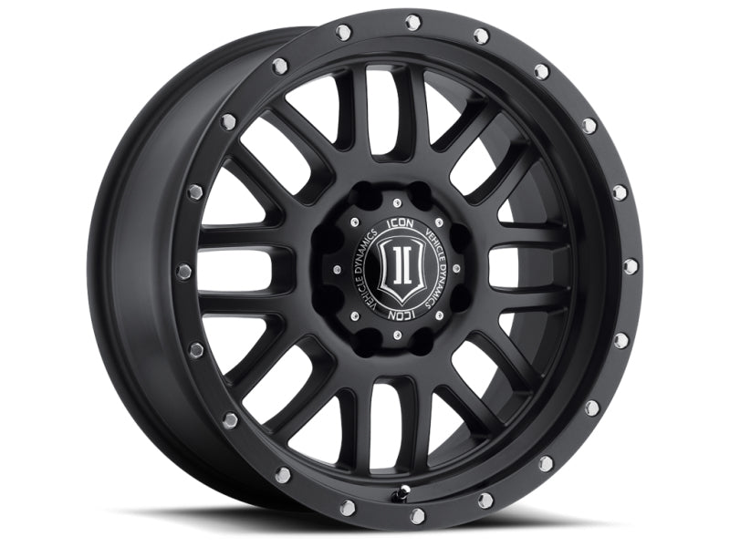 ICON Roue Alpha 20x9 5x150 déport 16mm 5.625 po BS alésage 110.1mm - noir satiné
