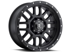 ICON Roue Alpha 20x9 5x150 déport 16mm 5.625 po BS alésage 110.1mm - noir satiné