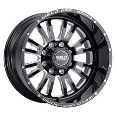 Weld Slingblade 20x9 / 8x170 BP / 0 Offset / 5 BS / 125.1 Bore Gloss Black Milled Wheel
