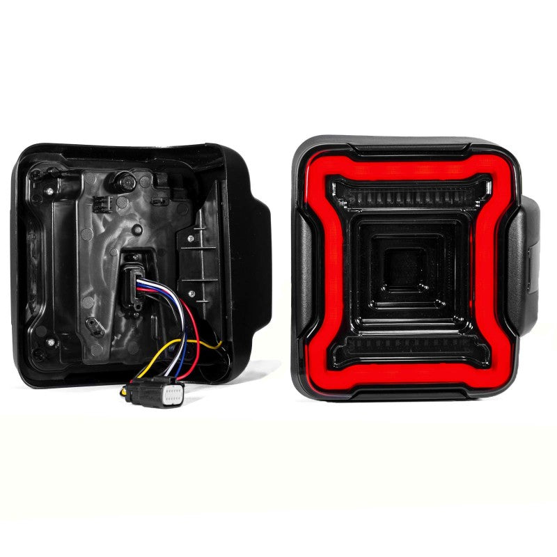 XK Glow Feu arrière DEL Jeep JL avec lentille fumée