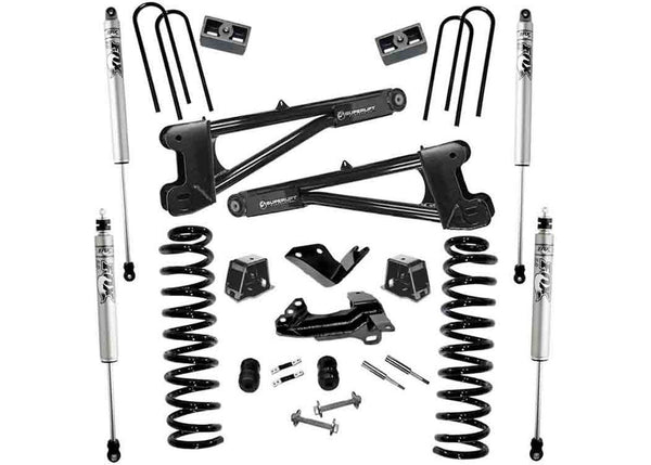 Superlift 4" Lift Kit — FOX 2.0 Shocks, Radius Arms — 2005-2007 Ford F-250 Super Duty 4WD Diesel (K975F)