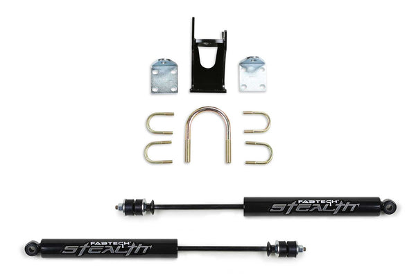 Fabtech Stealth Steering Stabilizer System, Dual — 2017-2021 Ford F-250 Super Duty / Ford F-350 Super Duty
