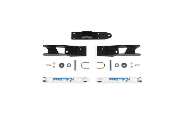 Fabtech Steering Stabilizer Kit — Front — 2020-2021 Chevrolet Silverado 3500 HD, GMC Sierra 3500 HD; 2020-2023 Chevrolet Silverado 2500 HD, GMC Sierra 2500 HD (FTS8063)
