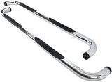 Side Bars 3 in. Round 4000 Series - Stainless (01-13 GMC/Chevrolet Sierra/Silverado 1500/01-14 Heavy Duty CC)
