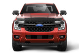 Husky Liners 2830266 Aeroskin II Low Profile Hood Protector Matte Black 2024-2025 Ford Ranger — textured studio — view 5