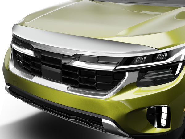 Husky Liners Aeroskin Hood Protector - Chrome — 2024-2026 Kia Seltos (2892249)