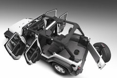 Husky Liner 2007-2017 Wrangler JK Unlimited 4Dr Front Guardian Impact Jeep Liner 4 pc Black