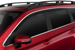Husky Liners Low Profile Ventvisor Deflector - Smoke with Chrome Trim - Outside Mount - 4 pc. (2884063)