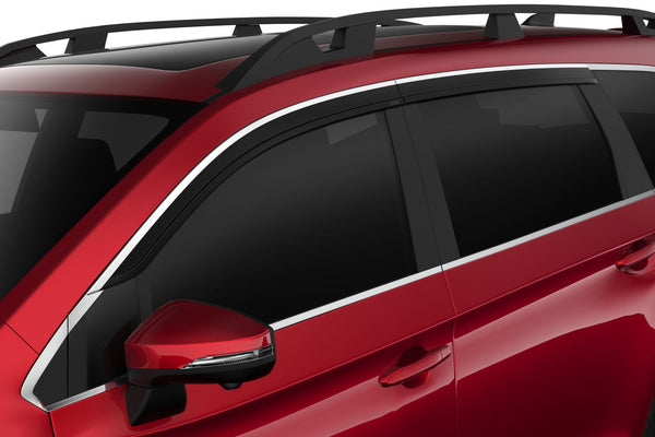 Husky Liners Low Profile Ventvisor Deflector - Smoke with Chrome Trim - Outside Mount - 4 pc. (2884063)