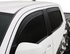 Husky Liners Low Profile Ventvisor Deflector - Matte Black - Outside Mount - 4 pc. — 2007-2021 Toyota Tundra (2857015)