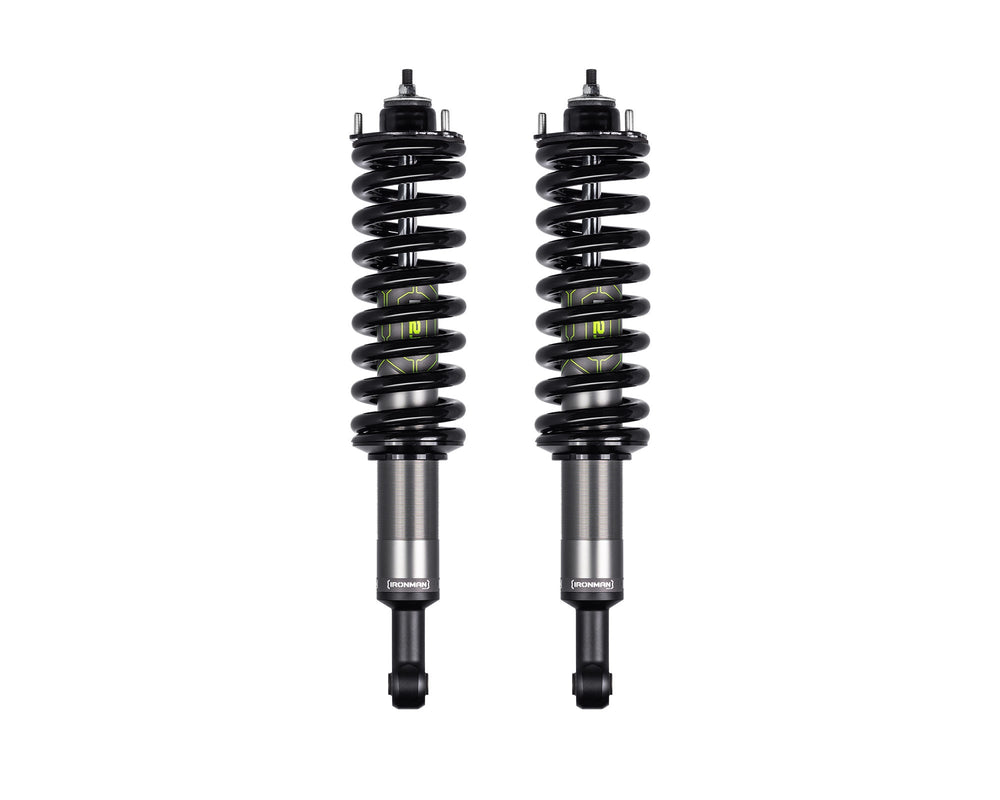 Ironman 4x4 IM2.5 Aluminum monotube Front Coilovers - Spring Color=Black 3" Lift (71-057-710)