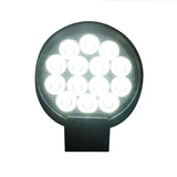 4.5-inch 56-Watt Round IQ Series Auxiliary LED Flood Beam Light - Industrial Grade Quadruplex Optical System