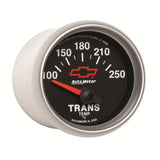 GAUGE, TRANSMISSION TEMP, 2 1/16", 100-250?F, ELECTRIC, CHEVY RED BOWTIE, BLACK