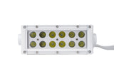 New - 8.25inch Marine Grade Dual Row Straight Light Bar with 36-Watt 12 x 3W High Intensity LEDs