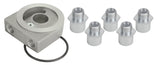 Derale Low Profile Pressure relief Sandwich Adapter w/ 3/8" NPT Ports & 22x1.5mm Thread (25783)