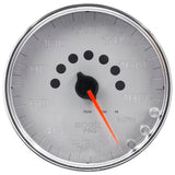 GAUGE, SPEEDOMETER, 5", 180 MPH, ELEC. PROGRAMMABLE, SILVER/CHROME, SPEK-PRO — Red (P23021)