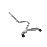 3in. Cat-Back. Dual Split Rear Exit. T304. CF Tips (S47063CF)