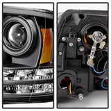 Spyder Projector Headlights - Light Bar DRL - Black (5081001) - image 3