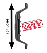 Carr Grab Handle Cast Bolton Black Powder Coat Single