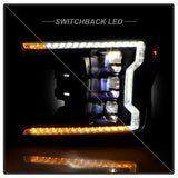Spyder High-Power LED Module (High Beam And Low Beam) Equipped Headlights - Black (5088475)