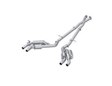 2.5in. Cat-Back. Dual Split Rear. Quad Outlet. T304