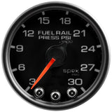 2-1/16" FUEL RAIL PRESSURE, 3-30K PSI, SPEK-PRO, BLACK/BLACK (P32132)