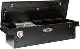 Highway Product 70 X 16 X 23 SINGLE LID TOOL BOX WITH SMOOTH BLACK BASE, BLACK DIAMOND PLATE LID - 3213-009-BK62