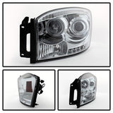 Spyder Projector Headlights - LED Halo - Chrome (5010018) - image 2