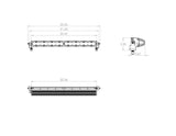 S8 Straight LED Light Bar (20 Inch; Wide Cornering; Baja Amber)