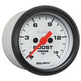 2-1/16" BOOST, 0-15 PSI, PHANTOM — Stainless
