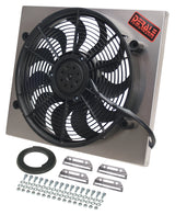 Derale Powerpack - High Output Single 17" Electric RAD Fan/Aluminum Shroud Kit (16821)