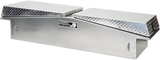 Highway Product 71 X 16 X 23 GULL WING TOOL BOX WITH SMOOTH ALUMINUM BASE, DIAMOND PLATE LID - 3412-015
