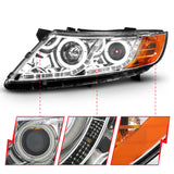 ANZO USA - Projector Headlight Set w/Halo - 121459