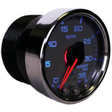 GAUGE, BOOST, 2 1/16", 35PSI, STEPPER MOTOR W/PEAK & WARN, SLVR/CHRME, SPEK-PRO