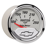 GAUGE, WATER TEMP, 2 1/16", 250?F, ELEC, CHEVROLET HERITAGE BOWTIE