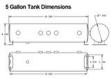 RidePro Analog 4 way air suspension control system with 5 gallon tank.