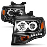 ANZO USA - Projector Headlight Set w/Halo - 111113