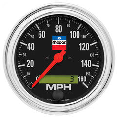 AutoMeter 3-3/8" Speedo, 160 MPH, IN-Dash, Lcd, Elec, Mopar Classic