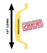 Carr 10" Grab Handle; Bolt On; Cast Aluminum; XP7 Safety Yellow; Single (200037) — view 2