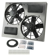 Derale Powerpack - High Output Dual 11" Electric RAD Fan/Aluminum Shroud Kit (16830)