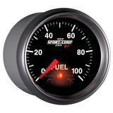 2-1/16" FUEL PRESSURE, 0-100 PSI, SPORT-COMP II — Driver