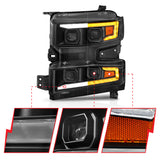 ANZO USA - LED Projector Headlight - 111566-L