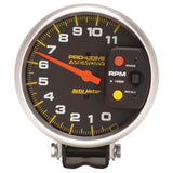 5" TACHOMETER, 0-11,000 RPM, PEDESTAL W/PEAK MEMORY, PRO-COMP