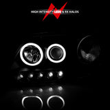 ANZO USA - Projector Headlight Set w/Halo - 111097