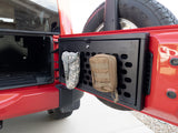 Tailgate Lockbox - '07-18 Wrangker JK (MOLLE Panel; Black) — 8" (TFY366-01)