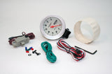 PRW - TACHOMETER, 3 3/8" White, Back Lit, Silver Bezel, 0-8000 RPM - 1338068 - image 3