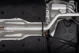 3in. Cat-Back. 2.5in. Dual Split Rear. T304. CF Tips (S46173CF)