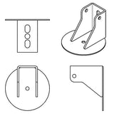 Air spring bracket for Coil-Over to air conversion.