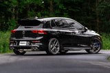 3in. Cat-Back. 2.5in. Quad Split Rear Exit. Active. T304. CF Tips